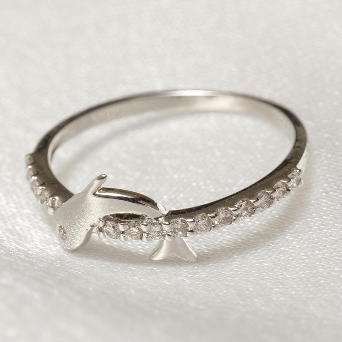 Dolphin Diamond Ring