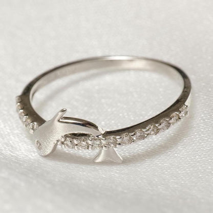 Dolphin Diamond Ring