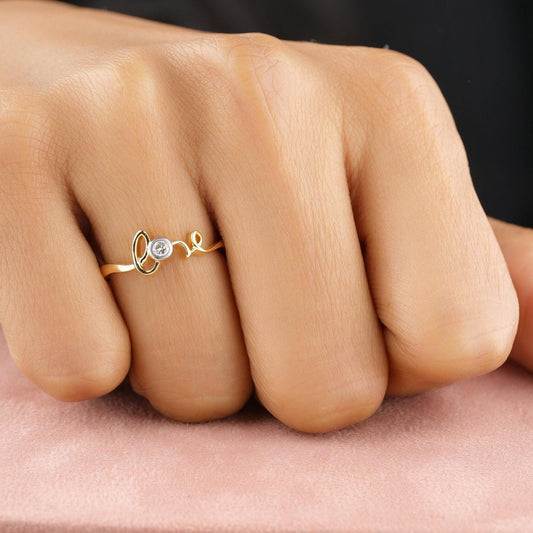 Diamond Love Ring