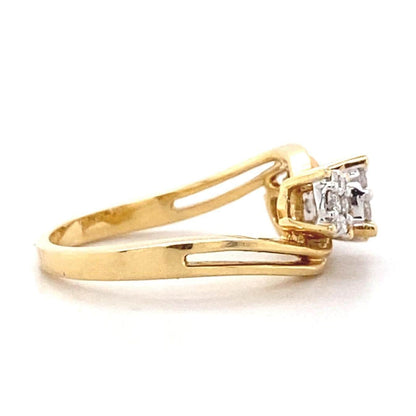 Trinity Cluster Natural Diamond Ring