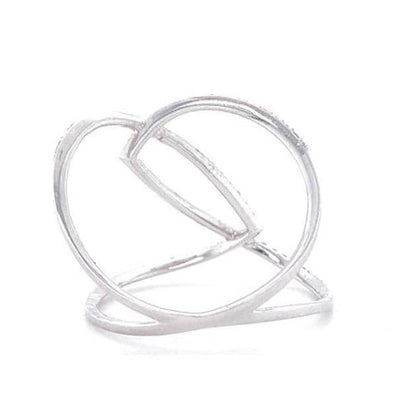 Intertwined Natural Diamond Loop Band Ring