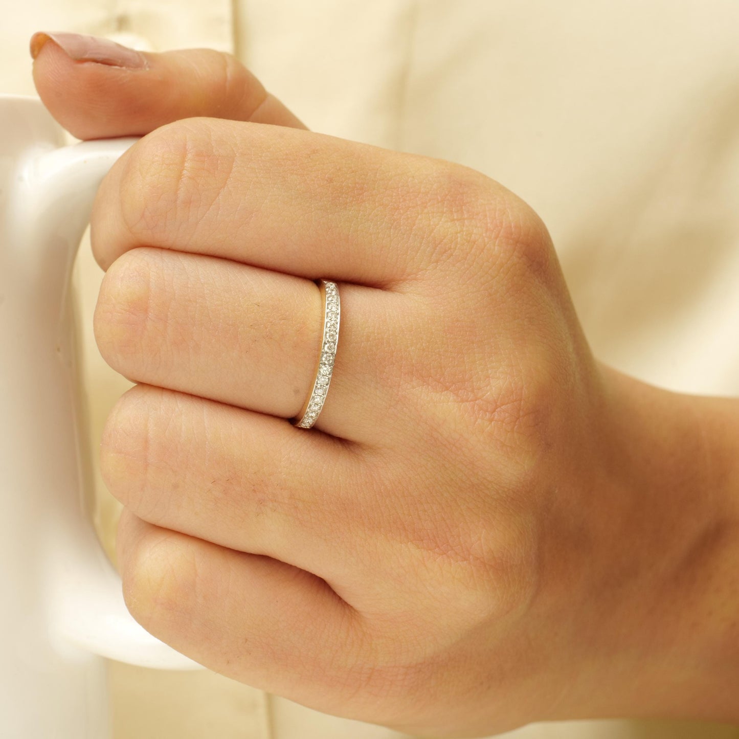 Diamond Half Eternity Band