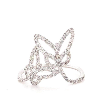 Double Butterfly Minimalist Ring