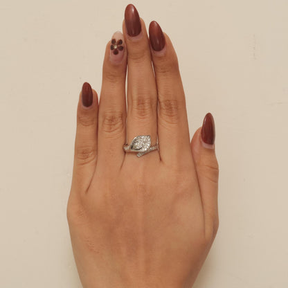 Leaf Natural Diamond Ring