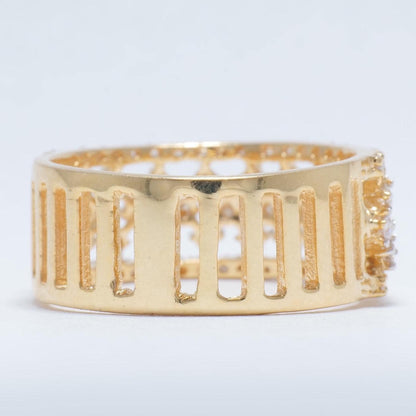 Wide Natural Diamond Band Ring