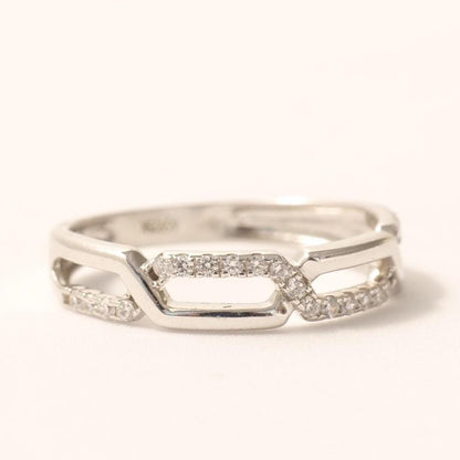 Chain Link Diamond Band