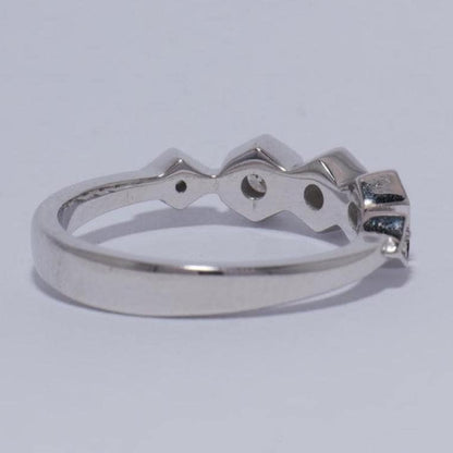 Hexagon Diamond Ring
