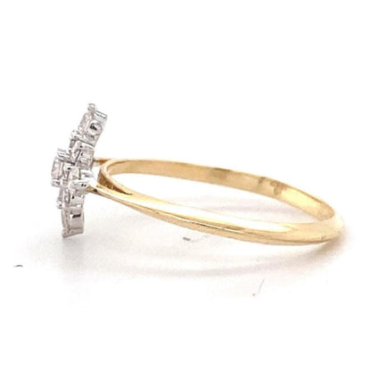 Snowflake Diamond Ring