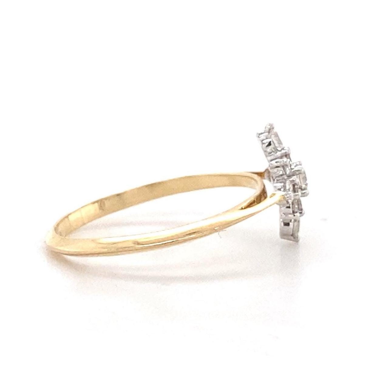 Snowflake Diamond Ring