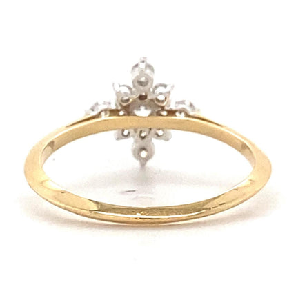 Snowflake Diamond Ring