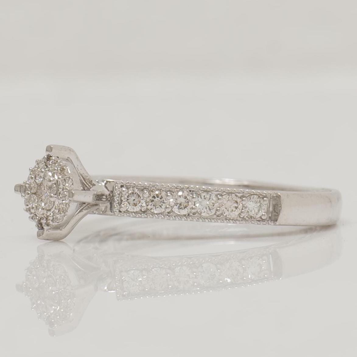 Vintage Natural Diamond Halo Ring