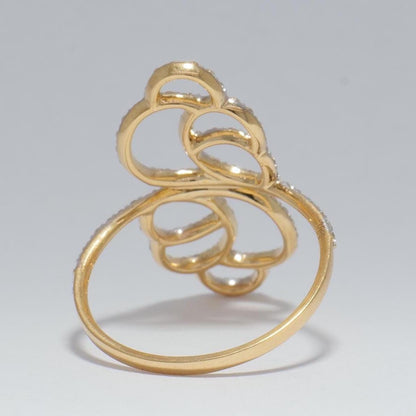Floral Natural Diamond Ring