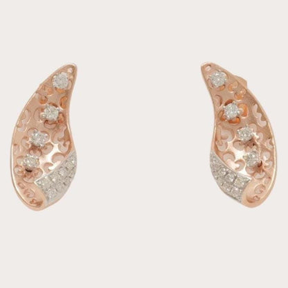Floral Natural Diamond Studs