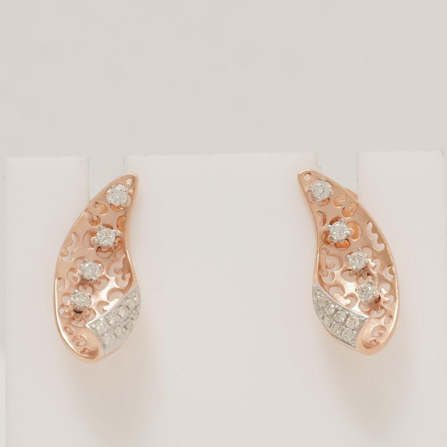 Floral Natural Diamond Studs