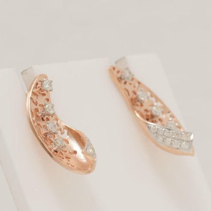 Floral Natural Diamond Studs