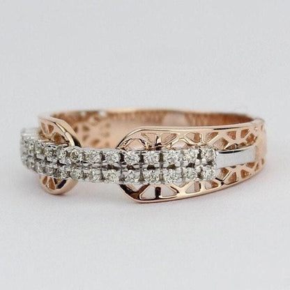 Filigree Diamond Band Ring