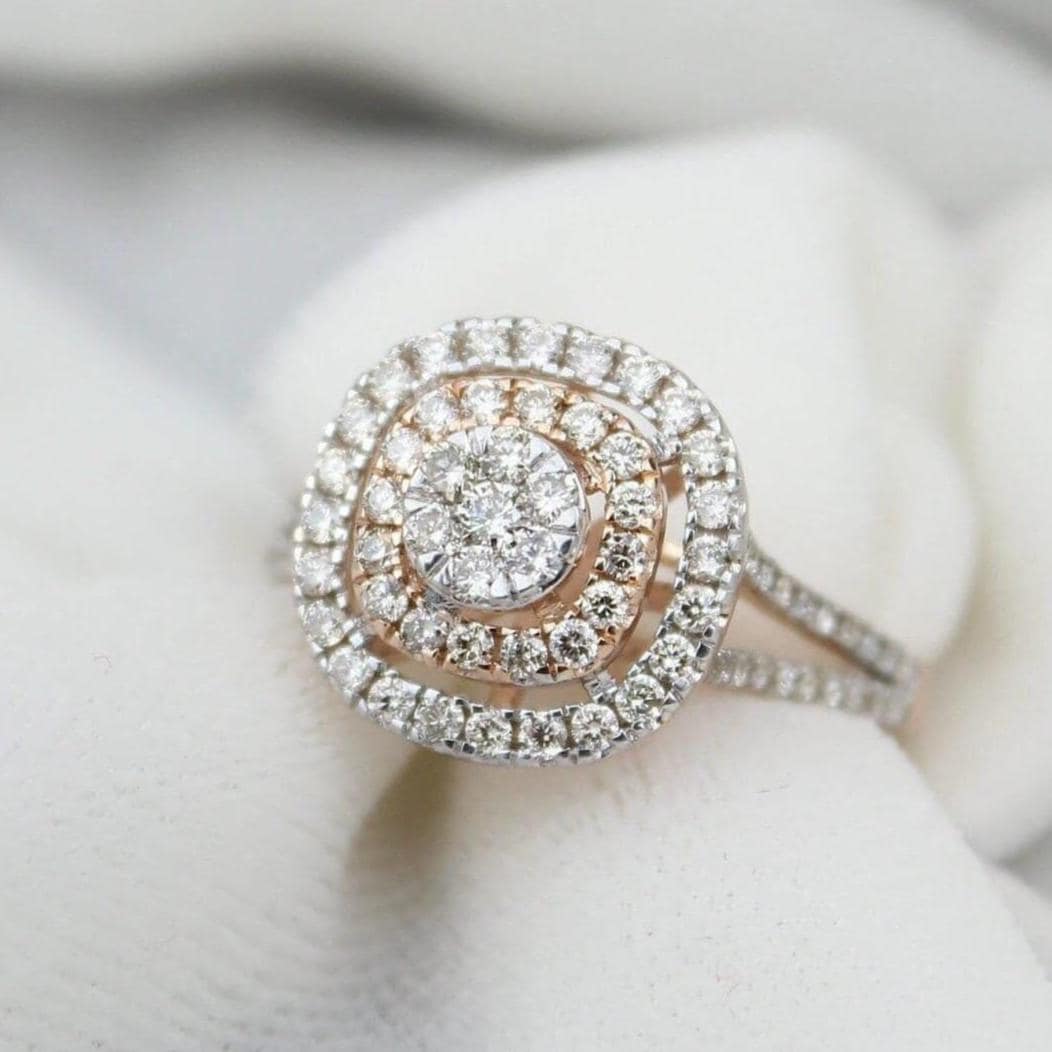 Halo Diamond Engagement Ring