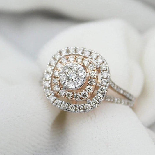 Halo Diamond Engagement Ring