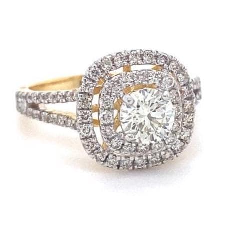 Halo Diamond Engagement Ring