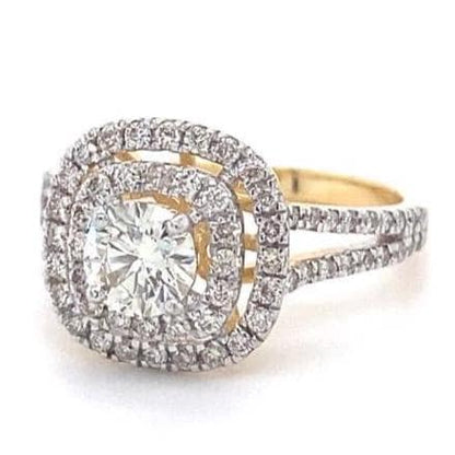 Halo Diamond Engagement Ring