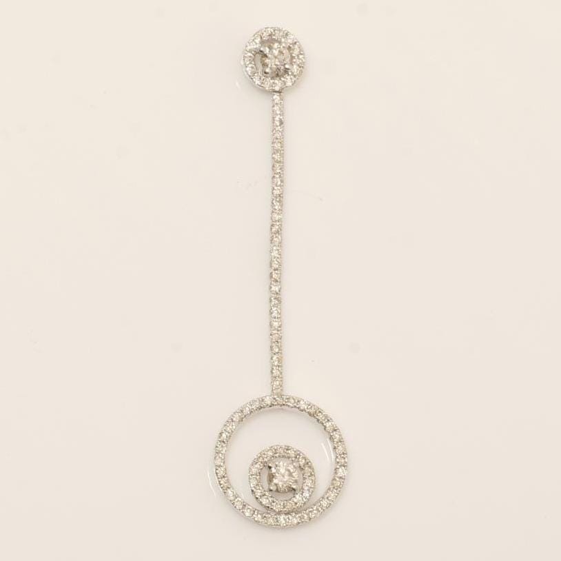 Circle Drop Diamond Pendant