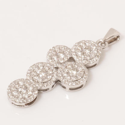 Circle Cluster Diamond Pendant