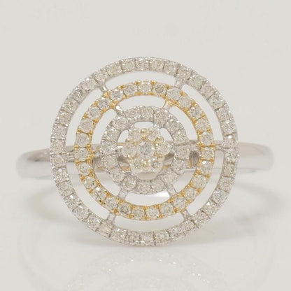 Round Cluster Diamond Ring