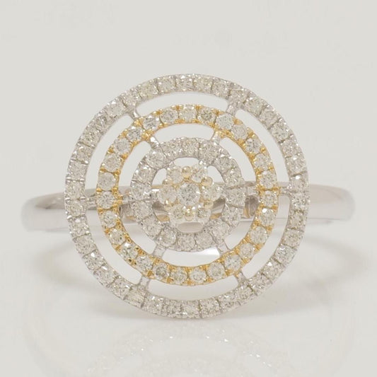 Round Cluster Diamond Ring