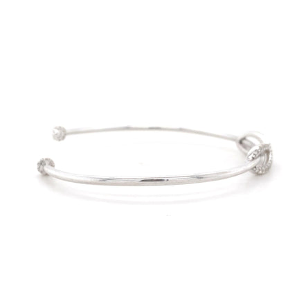 Infinity Diamond Cuff Bracelet