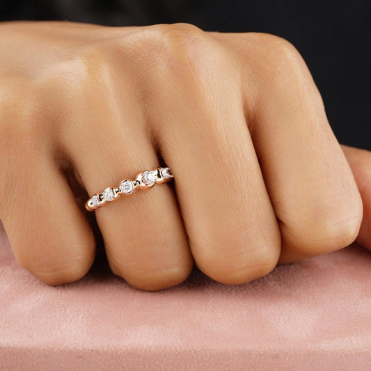 Bubble Natural Diamond Eternity Band Ring
