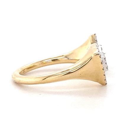 Halo Triangle Diamond Ring
