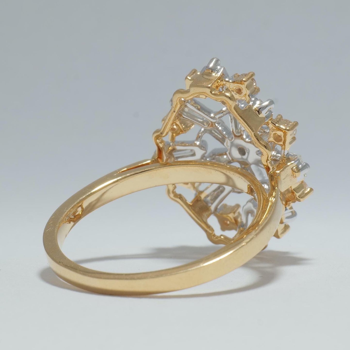 Baguette Starburst Natural Diamond Ring
