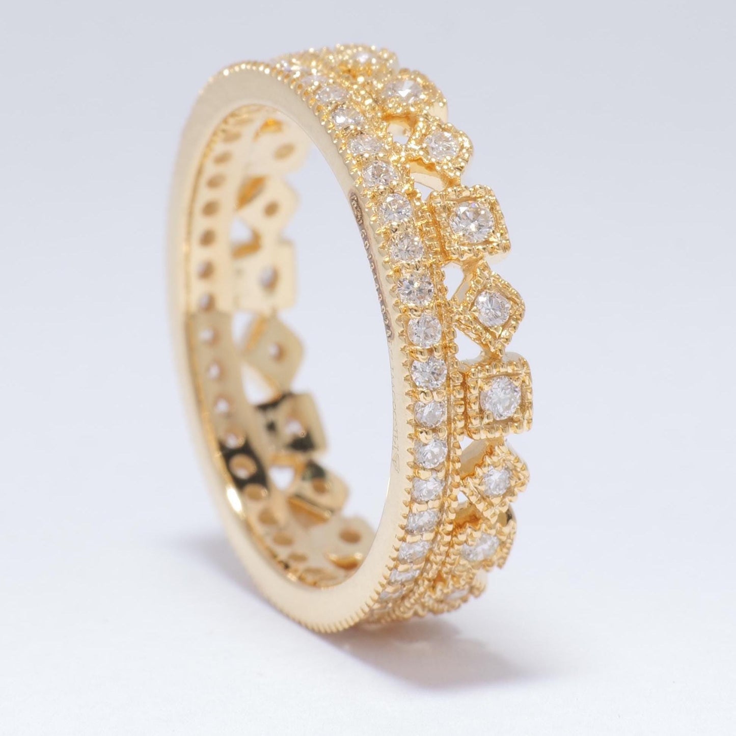 Crown Natural Diamond Eternity Band Ring