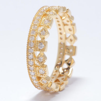 Crown Natural Diamond Eternity Band Ring