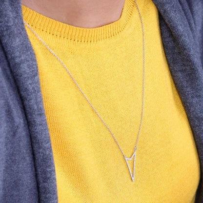 Triangle Diamond Necklace
