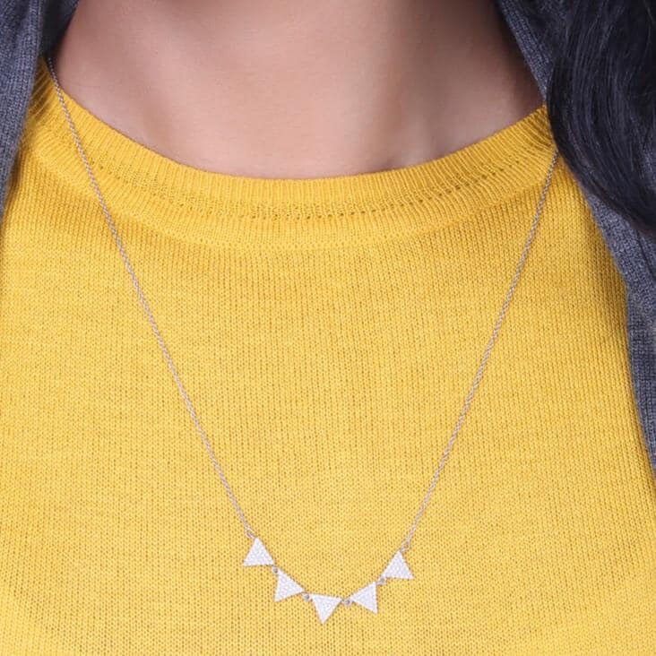 Triangle Diamond Necklace