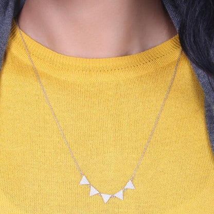 Triangle Diamond Necklace