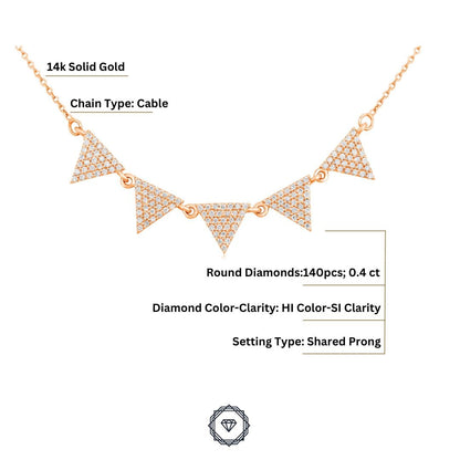 Triangle Diamond Necklace