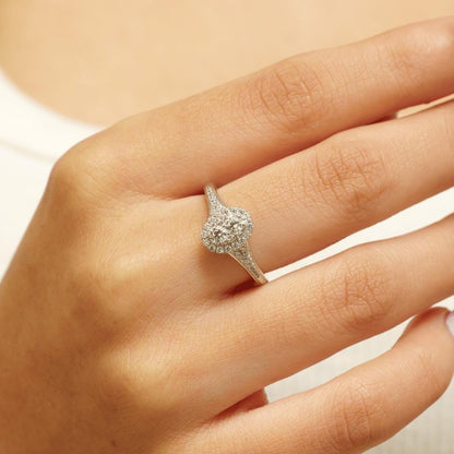 Oval Halo Diamond  Ring