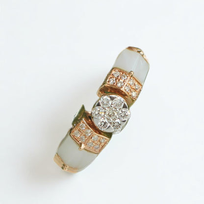 Mother of Pearl Diamond Ring