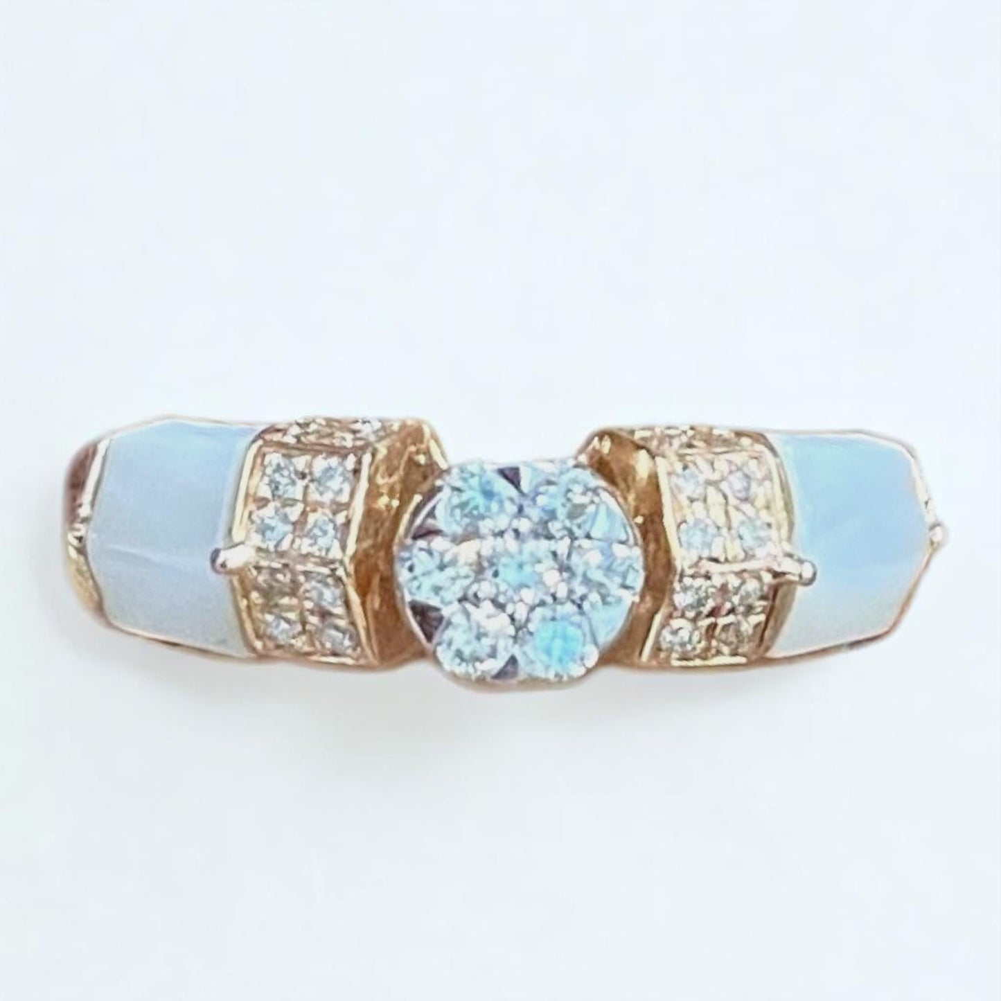 Mother of Pearl Diamond Ring