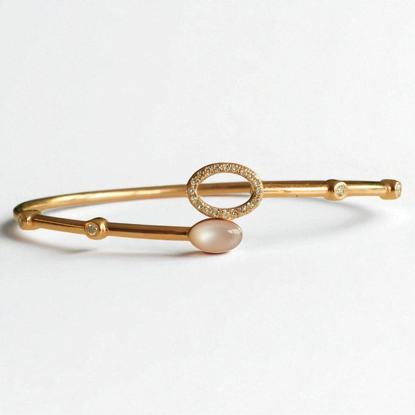 Ellipse Dual Styling Diamond Bracelet
