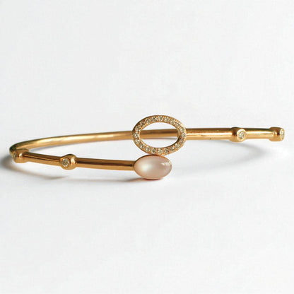 Ellipse Dual Styling Diamond Bracelet