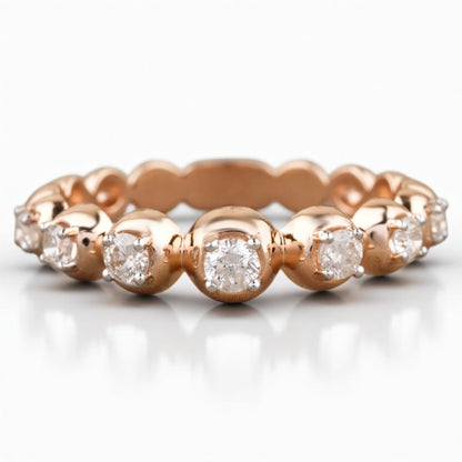 Bubble Natural Diamond Eternity Band Ring