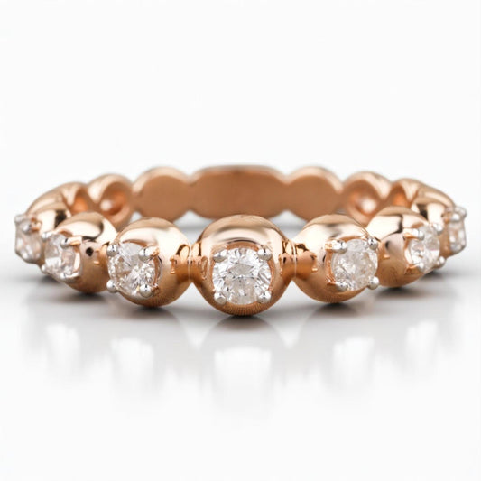 Bubble Natural Diamond Eternity Band Ring