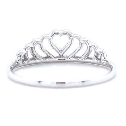 Crown Heart Diamond Ring