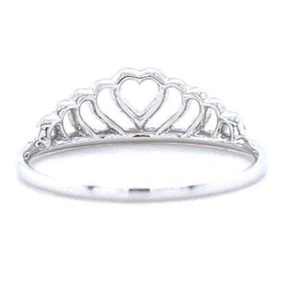 Crown Heart Diamond Ring