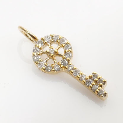 Key Natural Diamond Charm Pendant