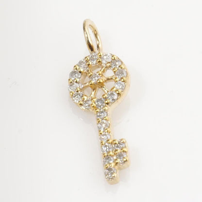 Key Natural Diamond Charm Pendant