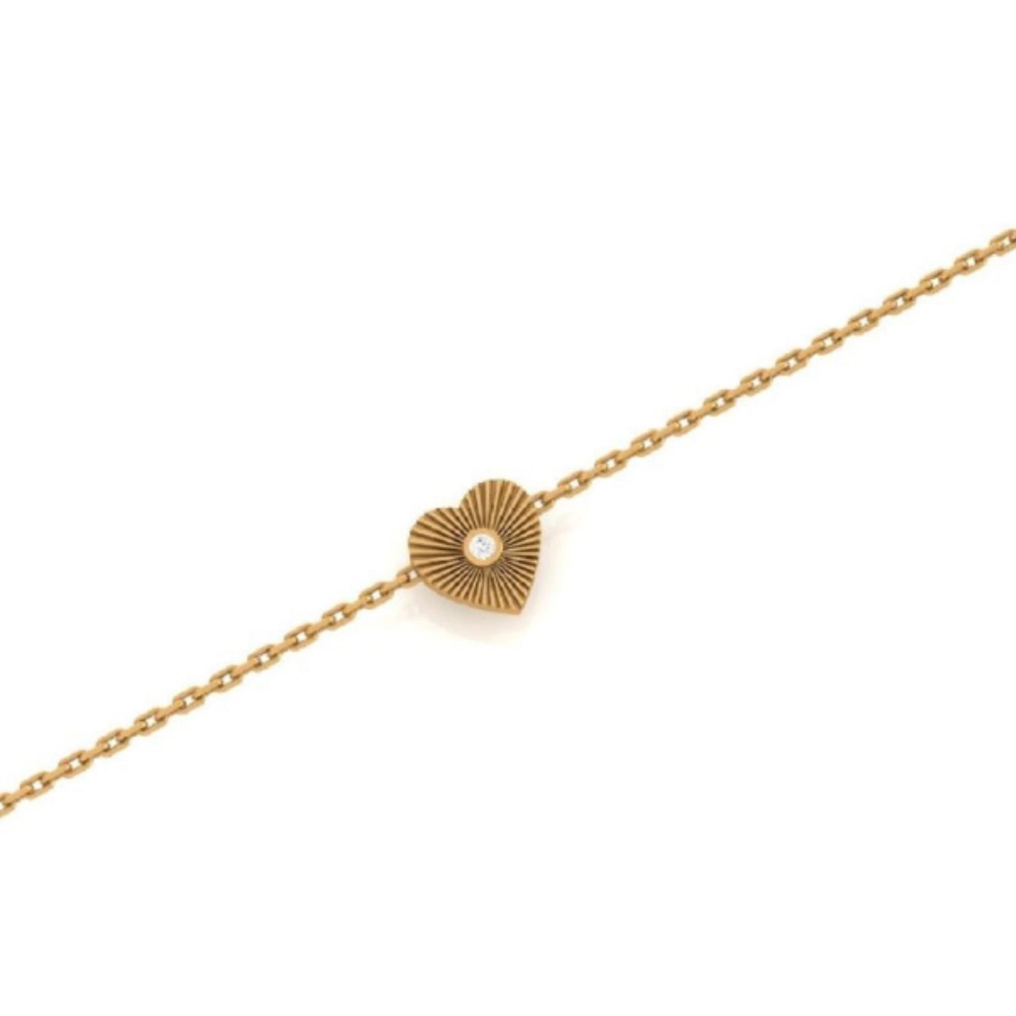 Heart Medallion Diamond Bracelet